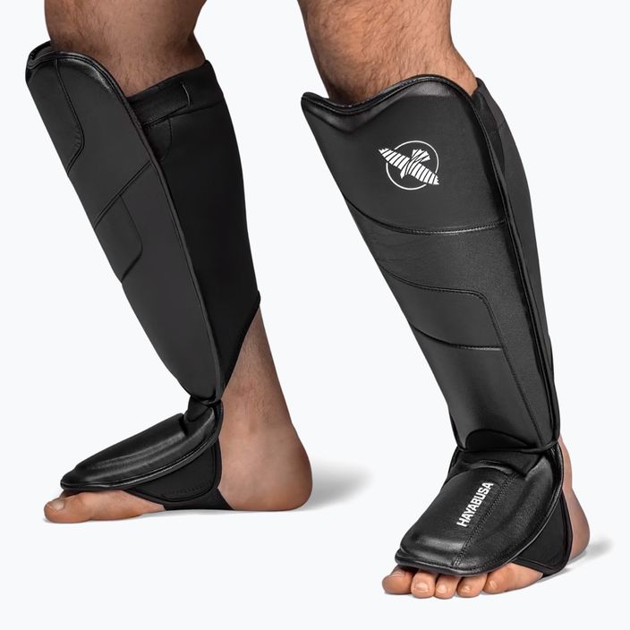 Hayabusa T3 Full Back Shin Guards μαύρο 2