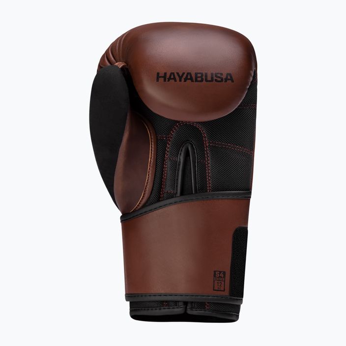 Hayabusa S4 Δερμάτινα γάντια πυγμαχίας καφέ S4LBG 2