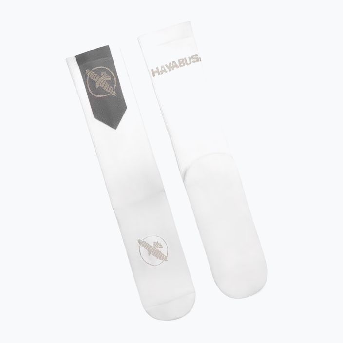 Ανδρικές κάλτσες Hayabusa Pro Boxing Socks white/grey 4