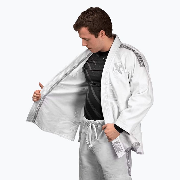 GI για Brazilian jiu-jitsu Hayabusa Lightweight λευκό 6