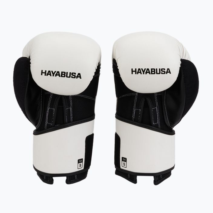 Γάντια πυγμαχίας Hayabusa S4 μαύρο και λευκό S4BG 2