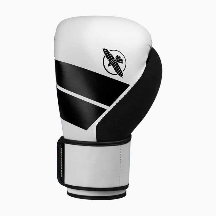Γάντια πυγμαχίας Hayabusa S4 μαύρο και λευκό S4BG 8