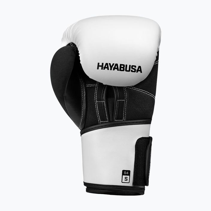 Γάντια πυγμαχίας Hayabusa S4 μαύρο και λευκό S4BG 9