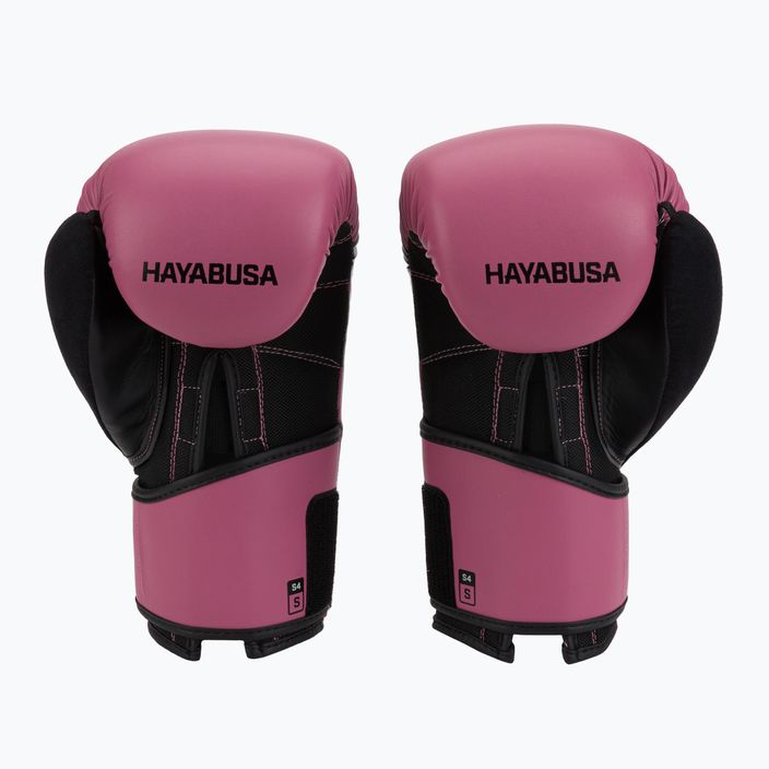 Hayabusa S4 ροζ/μαύρα γάντια πυγμαχίας S4BG 2