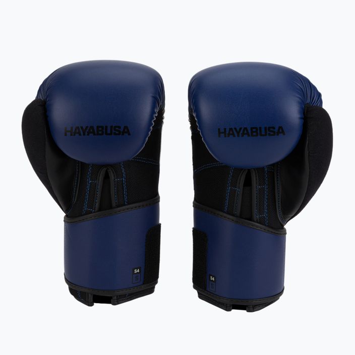 Hayabusa S4 μπλε/μαύρα γάντια πυγμαχίας S4BG 2