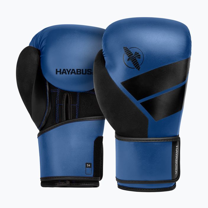 Hayabusa S4 μπλε/μαύρα γάντια πυγμαχίας S4BG 7