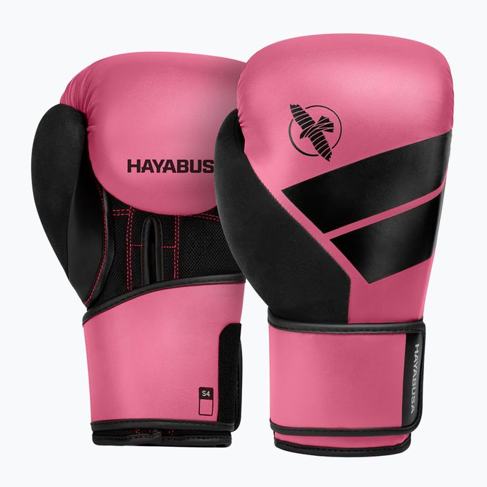 Hayabusa S4 ροζ/μαύρα γάντια πυγμαχίας S4BG 6