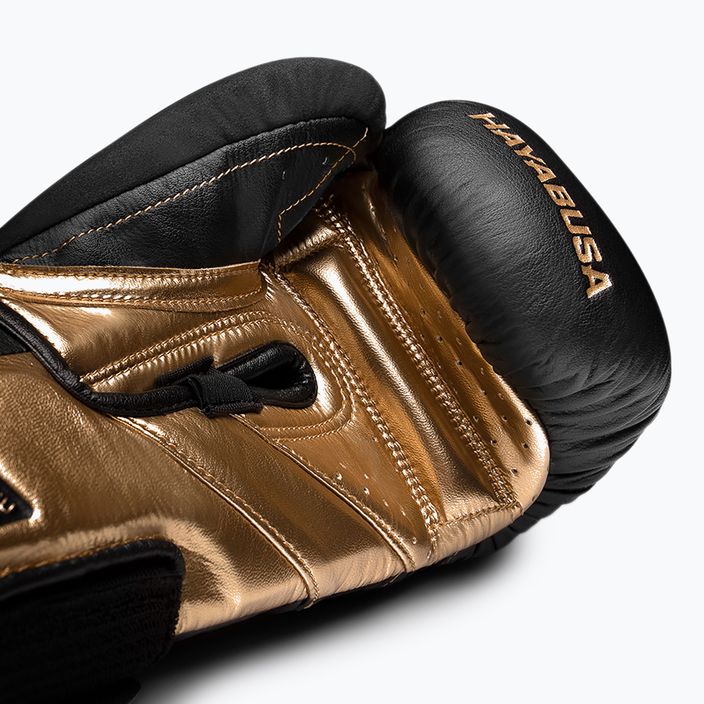 Γάντια πυγμαχίας Hayabusa T3 μαύρο/χρυσό 7