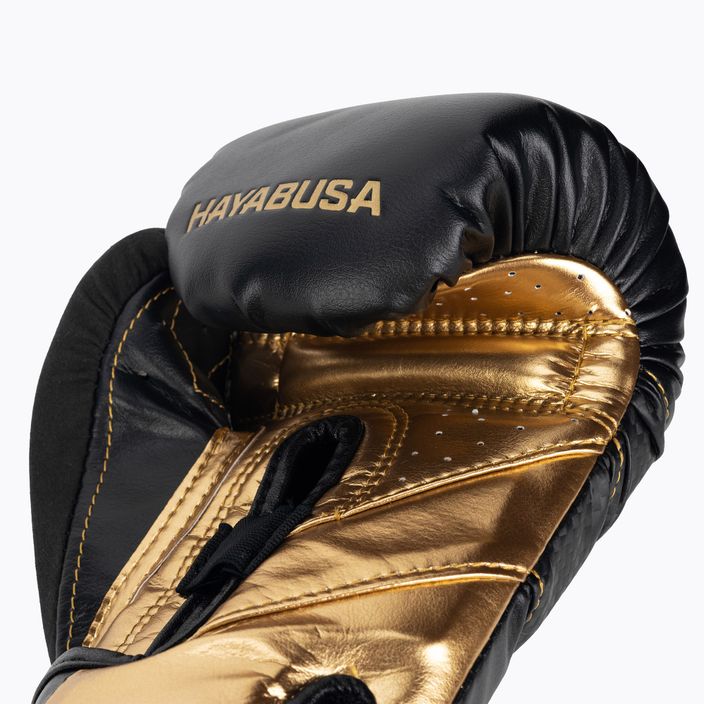 Γάντια πυγμαχίας Hayabusa T3 μαύρο/χρυσό 4
