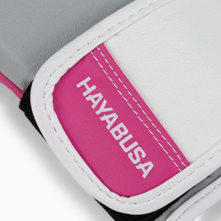Γάντια πυγμαχίας Hayabusa T3 λευκά και ροζ T314G 6