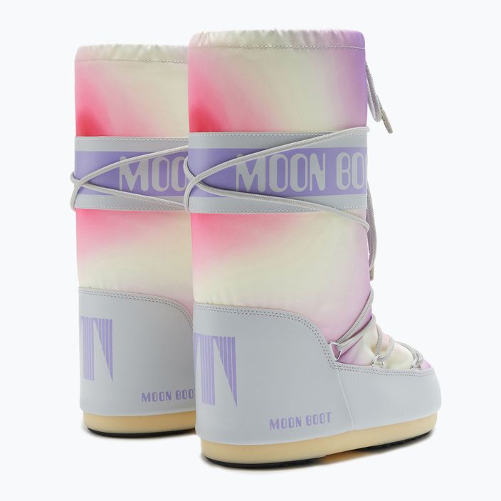 Γυναικείες μπότες χιονιού Moon Boot Icon Tie Dye μπότες γκρι παγετώνας 7