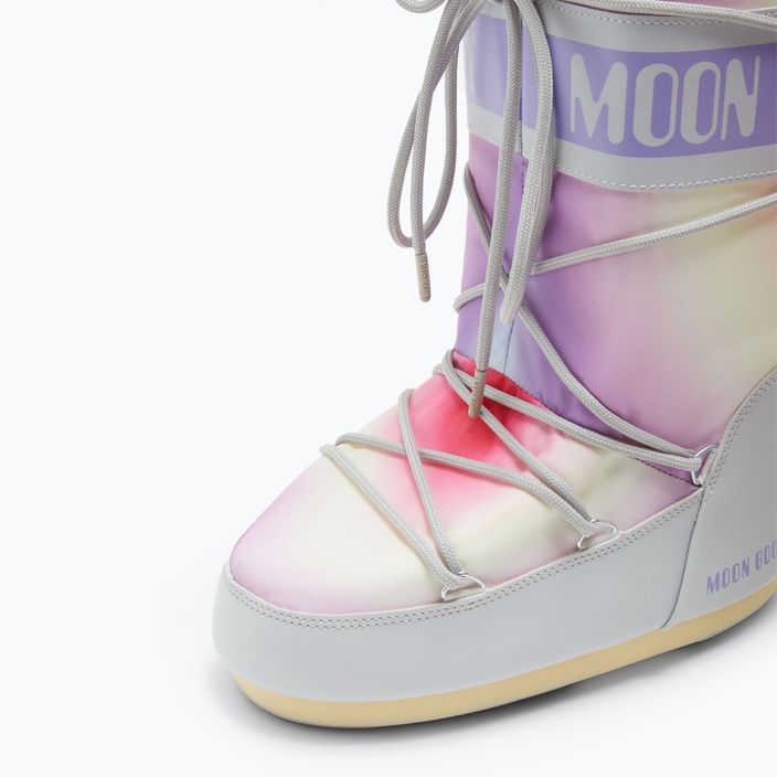 Γυναικείες μπότες χιονιού Moon Boot Icon Tie Dye μπότες γκρι παγετώνας 9