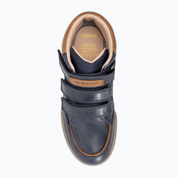 Geox Poseido navy/cognac παιδικά παπούτσια 6