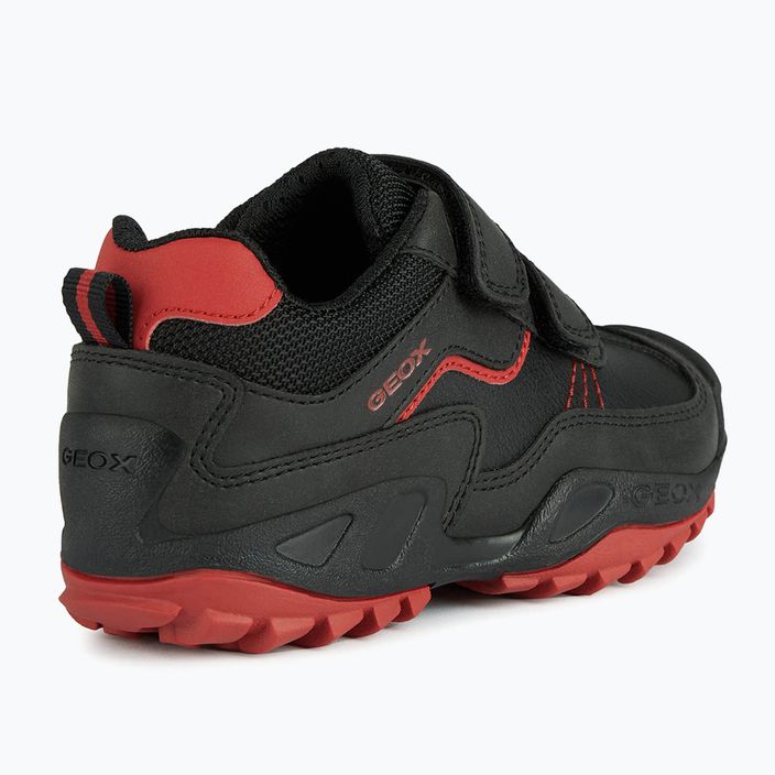 Geox New Savage junior παπούτσια μαύρο/κόκκινο 10