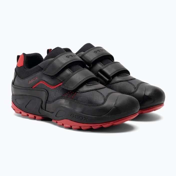 Geox New Savage junior παπούτσια μαύρο/κόκκινο 4