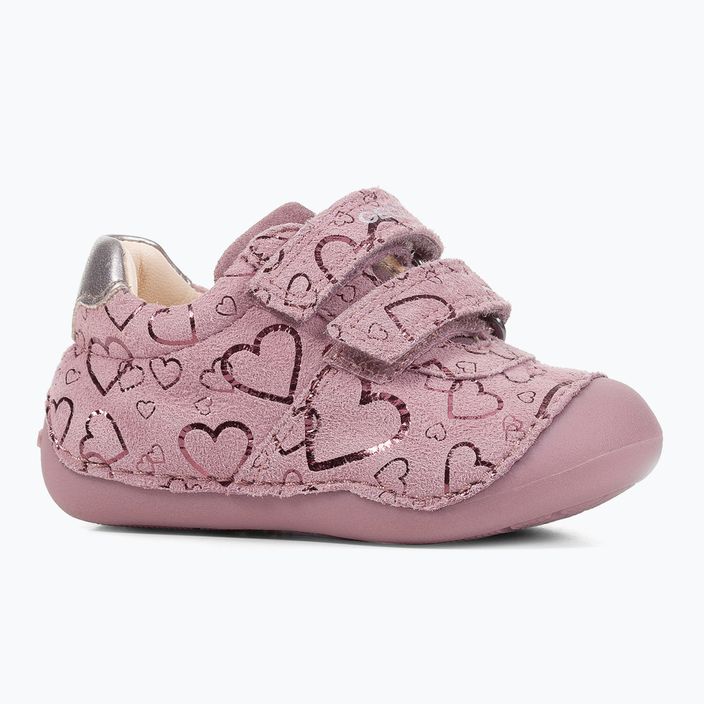 Geox Tutim σκούρο ροζ/ασημί παιδικά παπούτσια 8