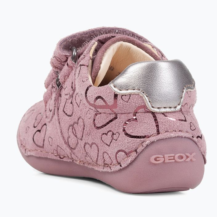 Geox Tutim σκούρο ροζ/ασημί παιδικά παπούτσια 9