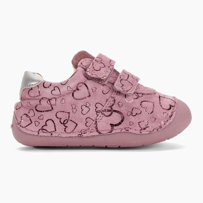 Geox Tutim σκούρο ροζ/ασημί παιδικά παπούτσια 2