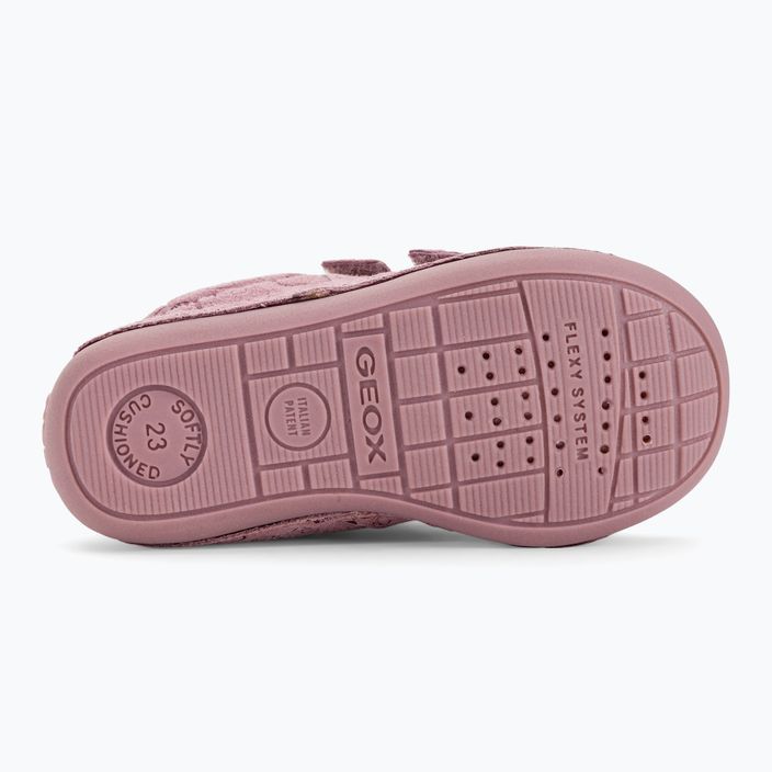 Geox Tutim σκούρο ροζ/ασημί παιδικά παπούτσια 5