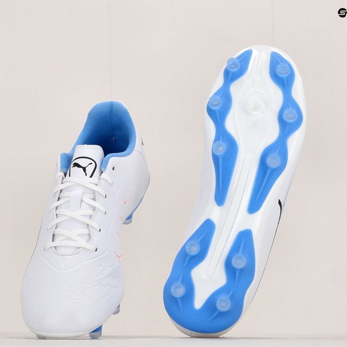 PUMA King Match FG/AG ανδρικά ποδοσφαιρικά παπούτσια λευκό 107257 01 12