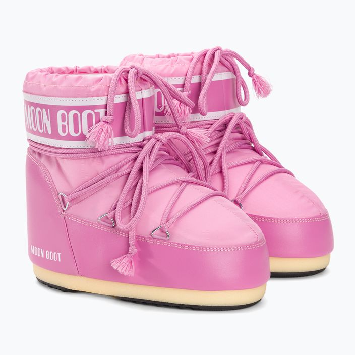 Γυναικεία Moon Boot Icon Low Nylon ροζ μπότες χιονιού 4