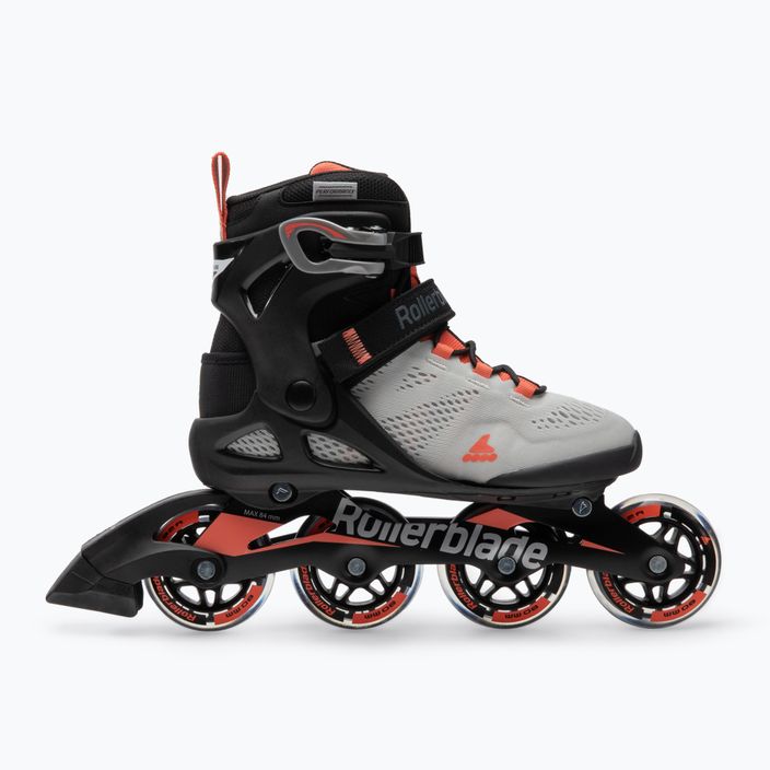 Γυναικεία πατίνια Rollerblade Macroblade 80 γκρι-πορτοκαλί 07100700 R50 roller skates 2