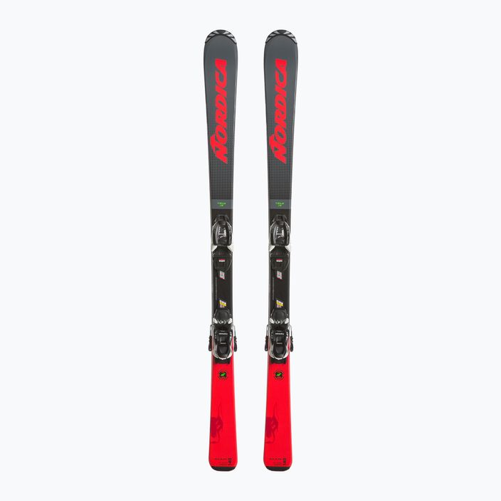 Παιδικά χιονοδρομικά σκι Nordica Team J R + J7.0 FDT γκρι/κόκκινο