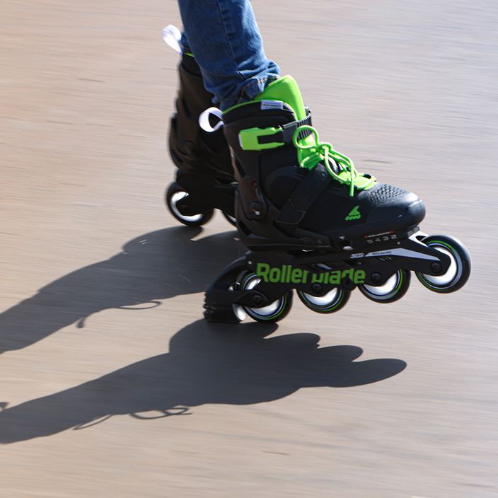 Rollerblade Microblade παιδικά πατίνια μαύρα/πράσινα 07221900 T83 9