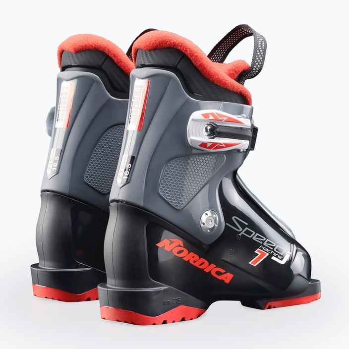 Παιδικές μπότες σκι Nordica Speedmachine J1 μαύρο/ανθρακί/κόκκινο 9