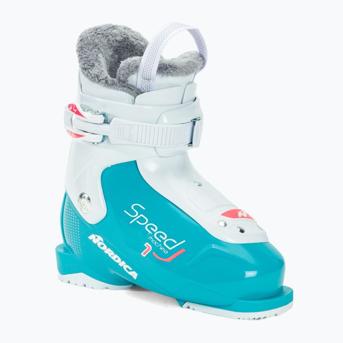 Nordica Speedmachine J1 παιδικές μπότες σκι γαλάζιο/λευκό/ροζ