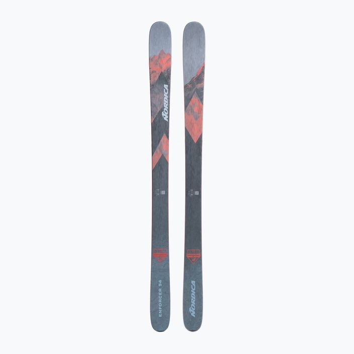 Nordica ENFORCER 94 Πλατιά γκρι-κόκκινα σκι κατάβασης 0A230800001