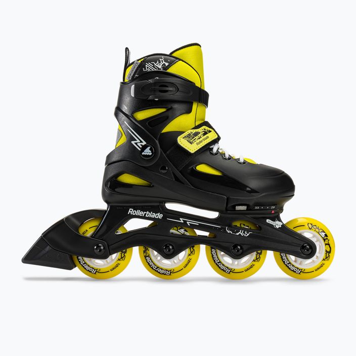 Rollerblade Fury παιδικά πατίνια μαύρα/κίτρινα 2