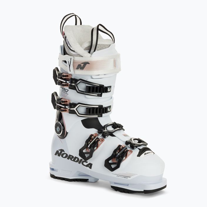 Γυναικείες μπότες σκι Nordica Pro Machine 105 W GW λευκό/μαύρο/ροζ
