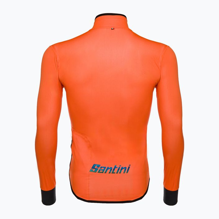 Santini Guard Nimbus ανδρικό μπουφάν ποδηλασίας πορτοκαλί 2W52275GUARDNIMB 2