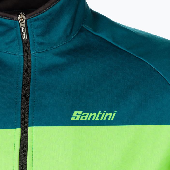 Santini Colore Χειμερινό πράσινο μπουφάν ποδηλάτου 2W50775COLORBENGTE 3