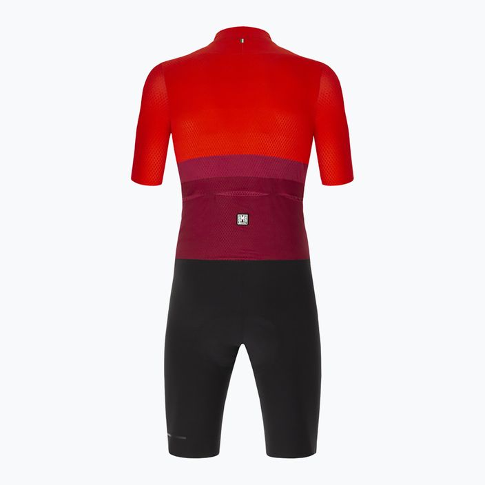Santini Redux Istinto ανδρική ποδηλατική στολή μαύρο-κόκκινο 2S769C3REDUXISTINES 2