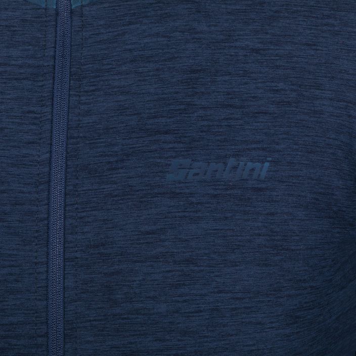 Santini Colore Puro Thermal Jersey ανδρική ποδηλατική μπλούζα μπλε 3W216075RCOLORPURO 3