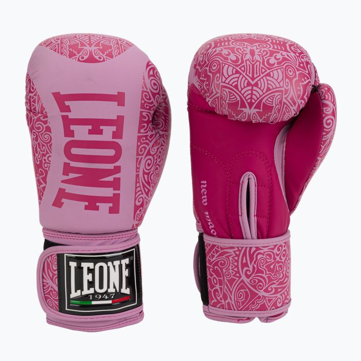 Γάντια πυγμαχίας LEONE 1947 Μαορί ροζ GN070 3