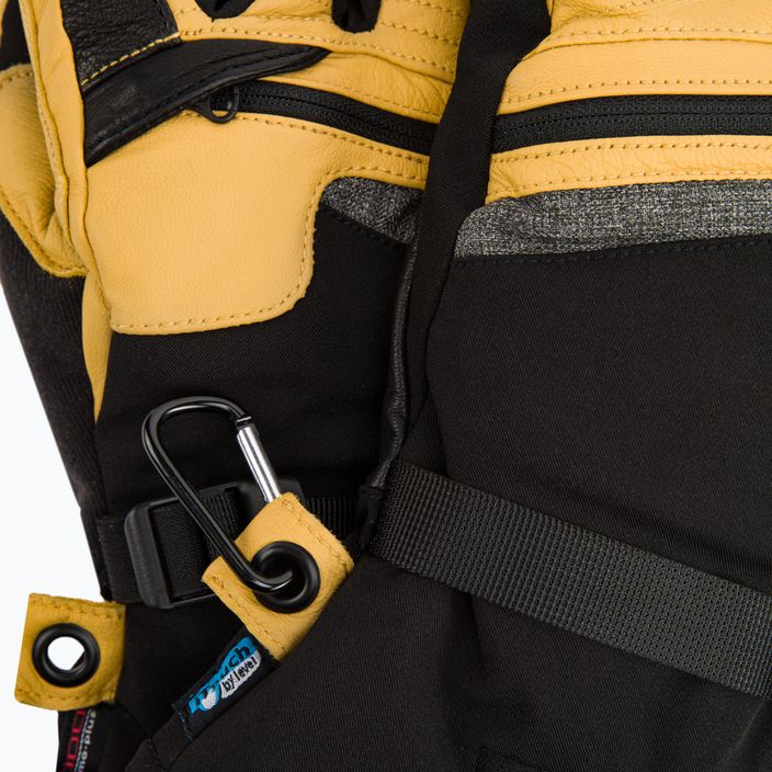 Ανδρικά δερμάτινα γάντια Snowboard Level Ranger Κίτρινο 2091 4