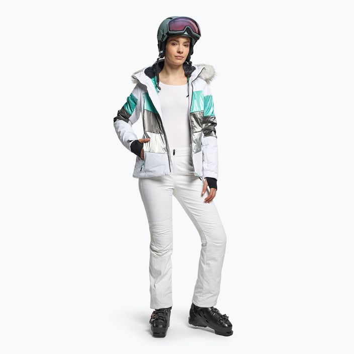 Γυναικείο μπουφάν σκι CMP λευκό 30W0626/A001 2