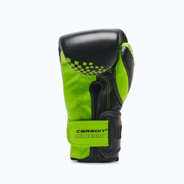 Γάντια πυγμαχίας LEONE 1947 Carbon22 μαύρο-πράσινο GN222 10