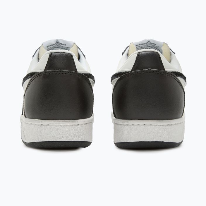 Diadora Magic Basket Low Icona Leather μαύρα/λευκά παπούτσια 12