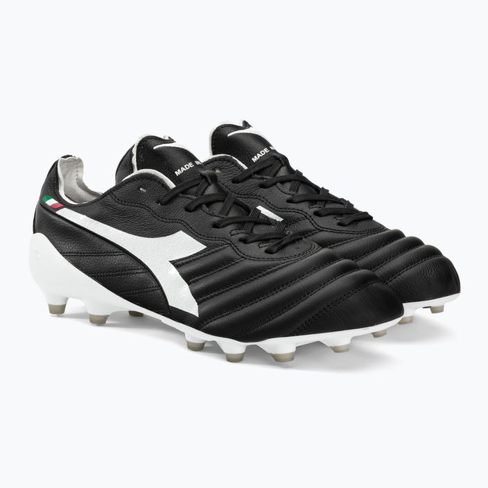Ανδρικά ποδοσφαιρικά παπούτσια Diadora Brasil Elite2 Tech ITA LPX μαύρο και άσπρο DD-101.178799-C0641-40.5 4