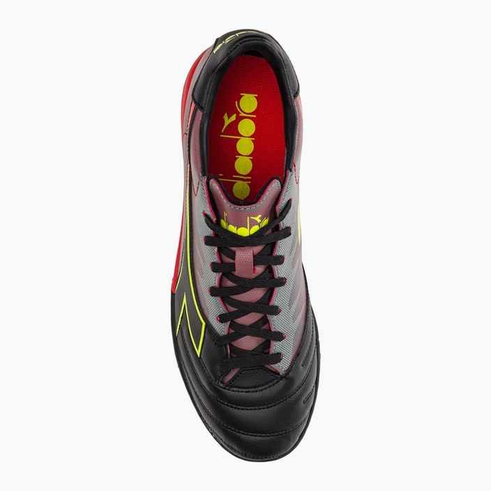 Ανδρικά ποδοσφαιρικά παπούτσια Diadora Brasil Elite Veloce R TFR μαύρο και κόκκινο DD-101.179182-D0136-40 6