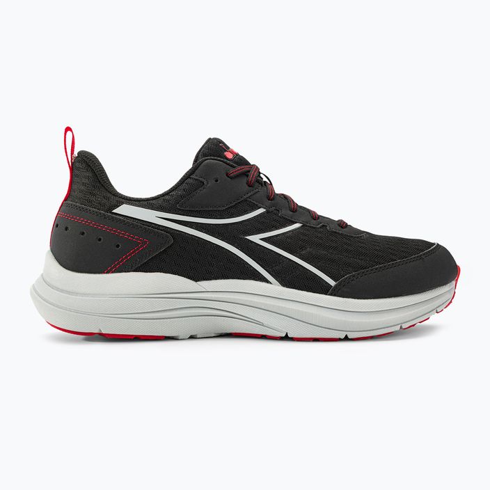 Ανδρικά αθλητικά παπούτσια Diadora Snipe μαύρο/ασημί/κόκκινο 2