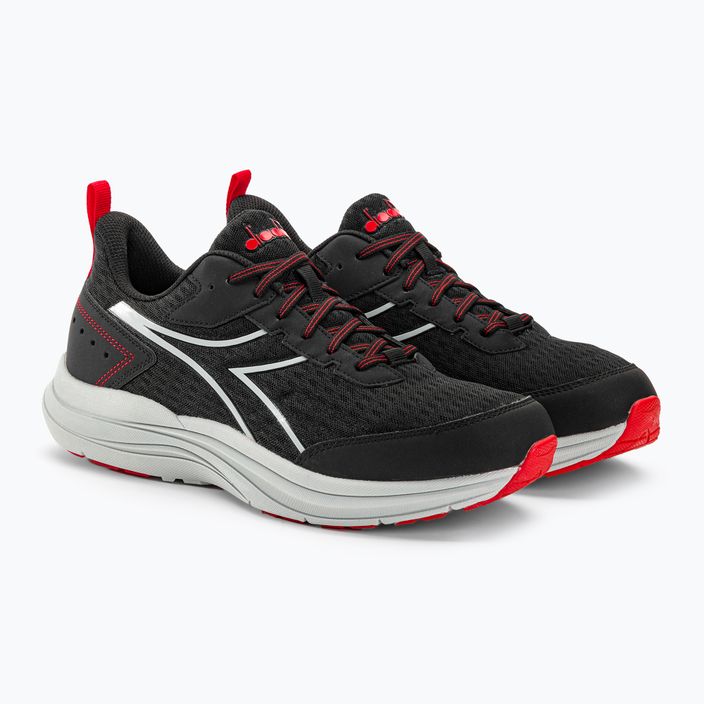 Ανδρικά αθλητικά παπούτσια Diadora Snipe μαύρο/ασημί/κόκκινο 4