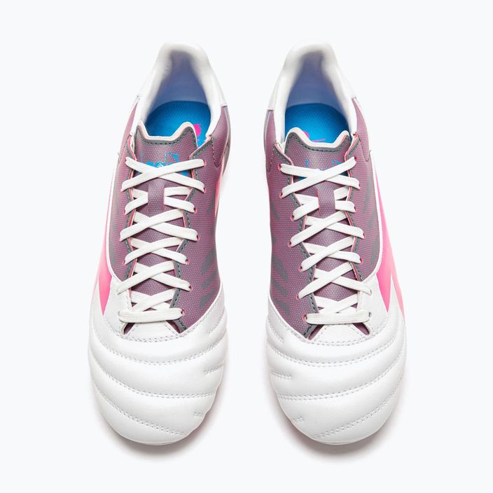 Ανδρικά ποδοσφαιρικά παπούτσια Diadora Brasil Elite Veloce GR LPU λευκό/ροζ φλούο/μπλε φλούο 13
