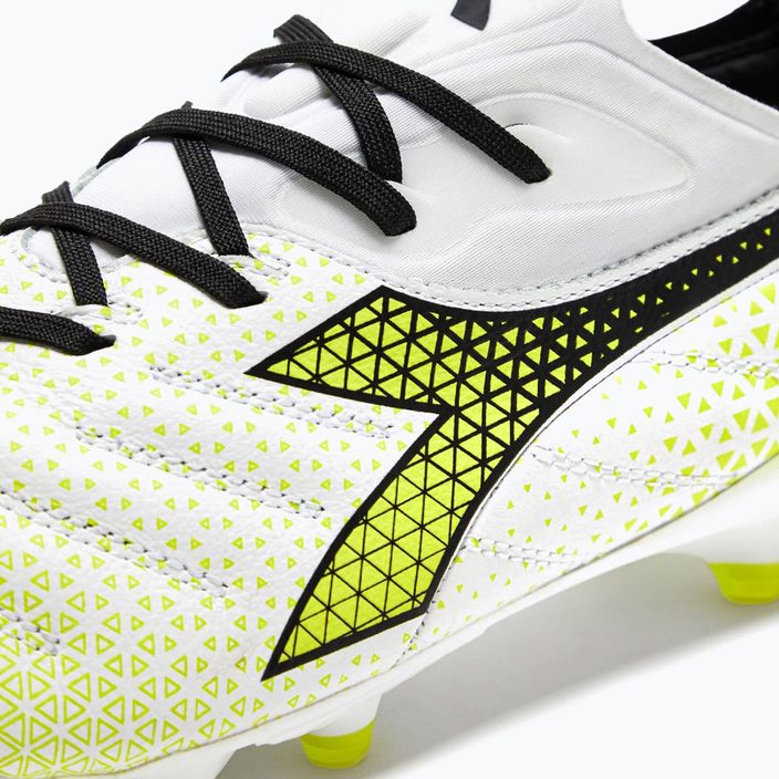 Ανδρικά ποδοσφαιρικά παπούτσια Diadora Brasil Elite Tech GR LPX λευκό/μαύρο/κίτρινο φλούο 15