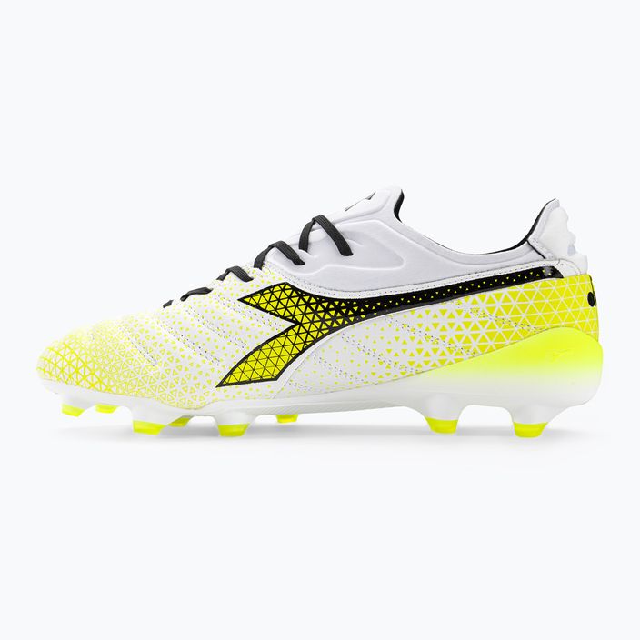 Ανδρικά ποδοσφαιρικά παπούτσια Diadora Brasil Elite Tech GR LPX λευκό/μαύρο/κίτρινο φλούο 10