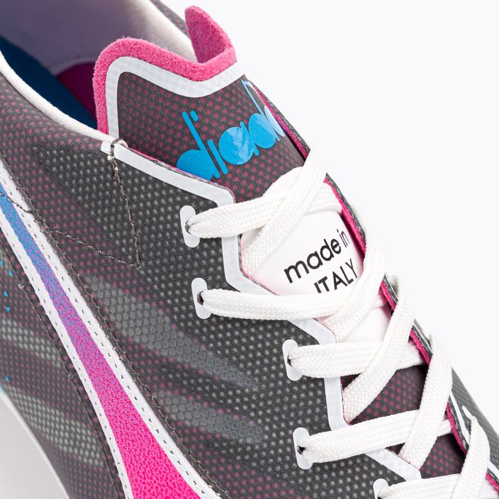 Ανδρικά ποδοσφαιρικά παπούτσια Diadora Brasil Elite Veloce GR ITA LPX λευκό/ροζ φλούο/μπλε φλούο 8